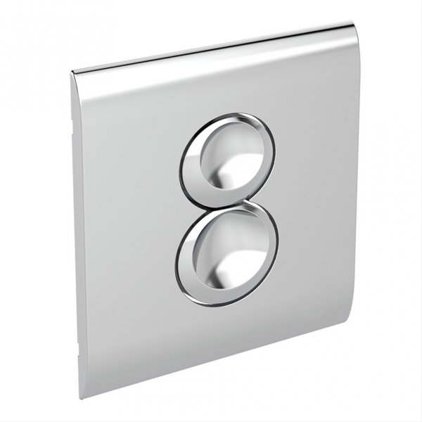 Armitage Shanks Septa Pro P4 Pneumatic Metal Dual Small Flushplate - Chrome