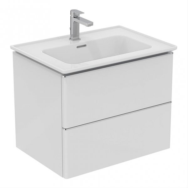 Ideal Standard Strada II 600mm 2 Drawer Wall Hung White Gloss Vanity Unit