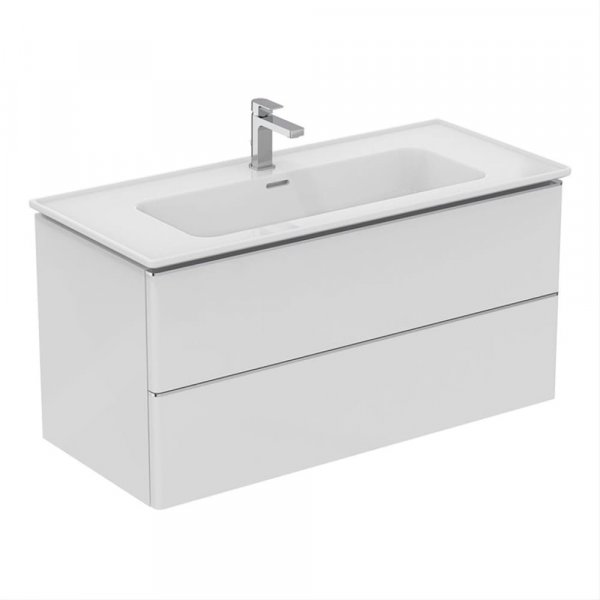 Ideal Standard Strada II 1000mm 2 Drawer Wall Hung White Gloss Vanity Unit