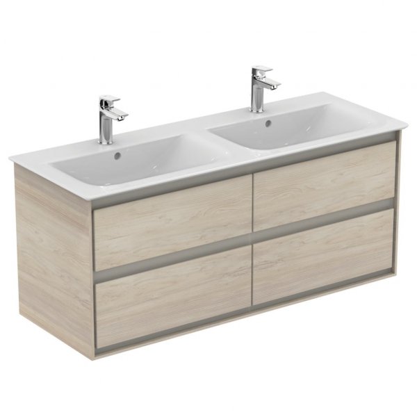 Ideal Standard Connect Air 1200mm Vanity Unit (Light Brown Wood with Matt Light Brown Interior)