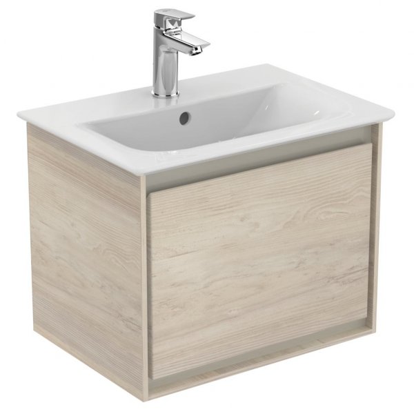 Ideal Standard Connect Air 500mm Vanity Unit (Light Brown Wood with Matt Light Brown Interior)