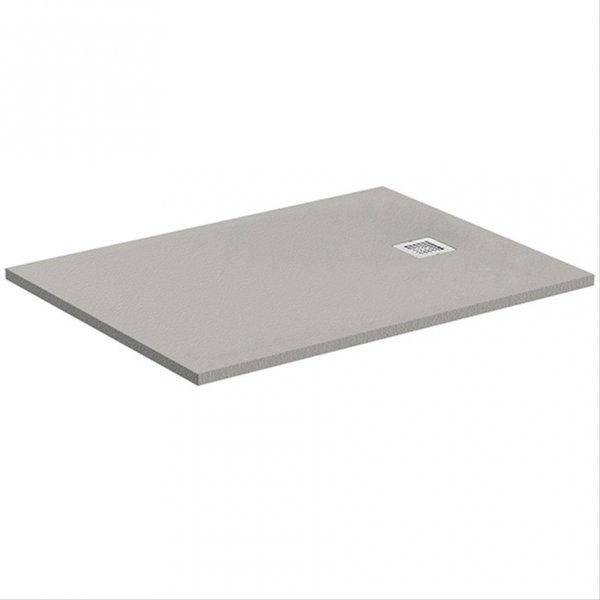 Ideal Standard Grey Concrete Ultraflat S 1200 x 900mm Rectangular Shower Tray