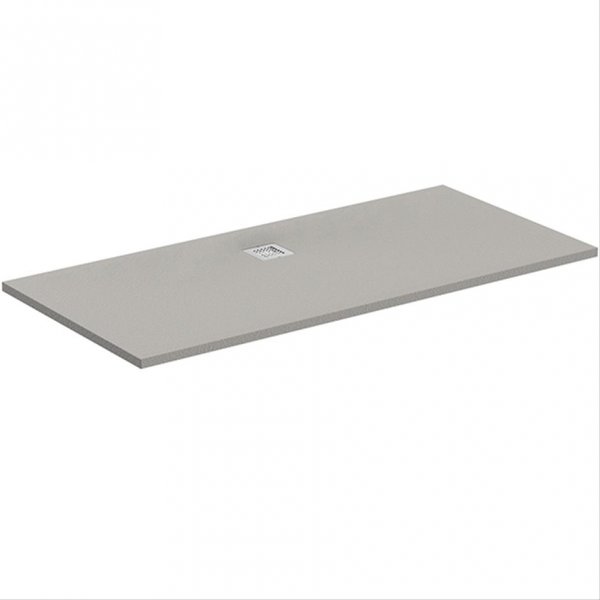Ideal Standard Grey Concrete Ultraflat S 2000 x 900mm Rectangular Shower Tray