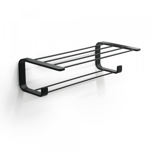 Origins Living Outline Double Towel Rack - Black