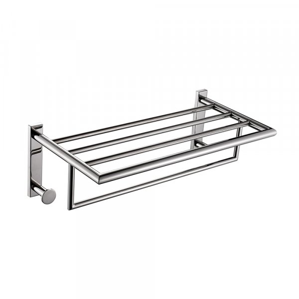 Origins Living G Pro Towel Rack with Robe Hooks - Chrome