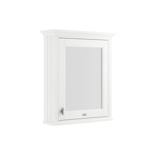 BC Designs Victrion 650mm Nimbus White 1 Door Mirror Cabinet