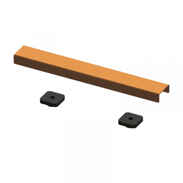 Abacus Elements 300mm Linear Waste Cover Plate - Brushed Bronze