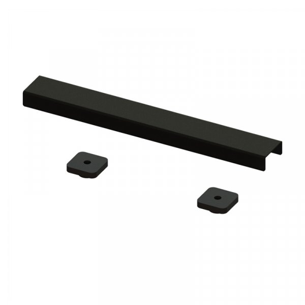 Abacus Elements 300mm Linear Waste Cover Plate - Matt Black