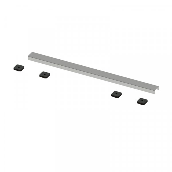 Abacus Elements 600mm Linear Waste Cover Plate - Stainless Steel