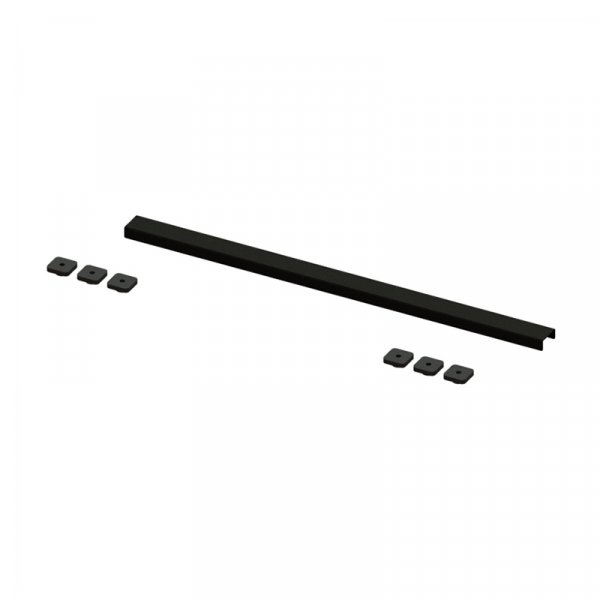 Abacus Elements 700mm Linear Waste Cover Plate - Matt Black