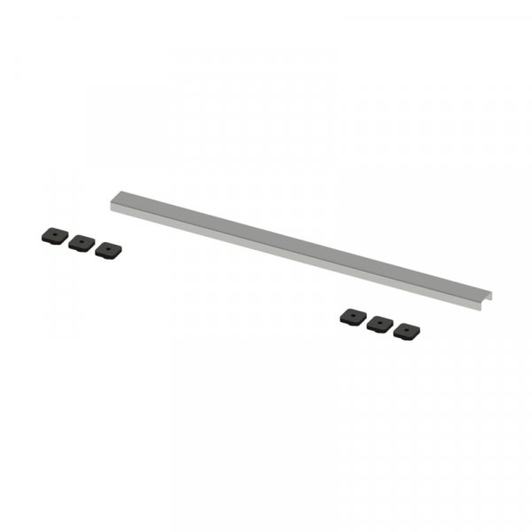 Abacus Elements 700mm Linear Waste Cover Plate - Stainless Steel