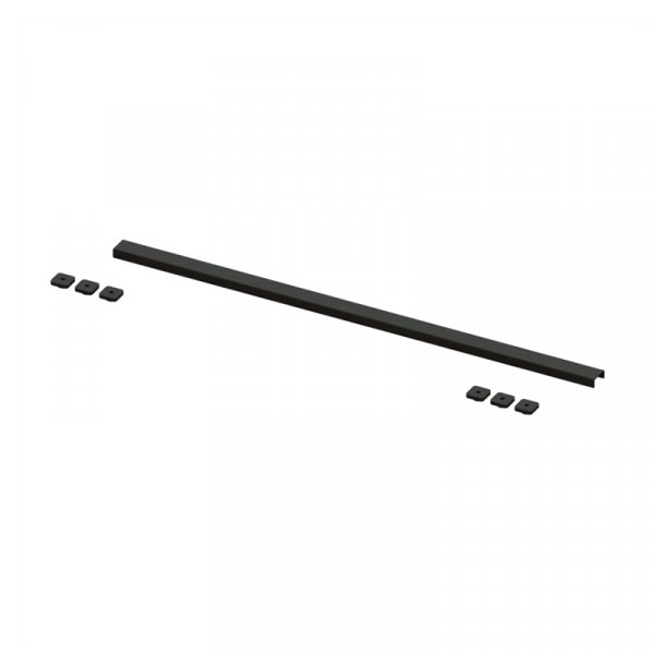 Abacus Elements 1000mm Linear Waste Cover Plate - Matt Black