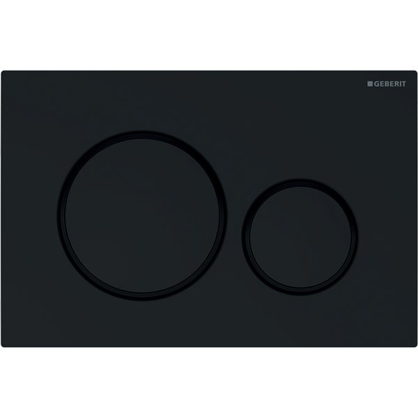 Geberit Sigma 20 Gloss Black/Matt Black/Gloss Black Dual Flush Plate