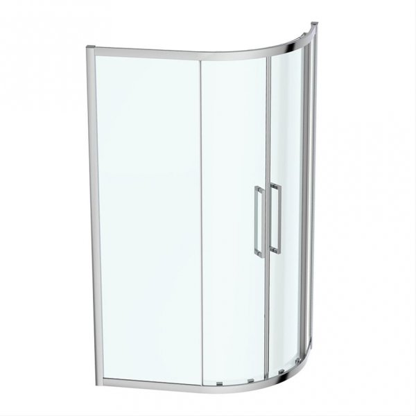 Ideal Standard i.life 1200 x 800mm Bright Silver Offset Quadrant Enclosure