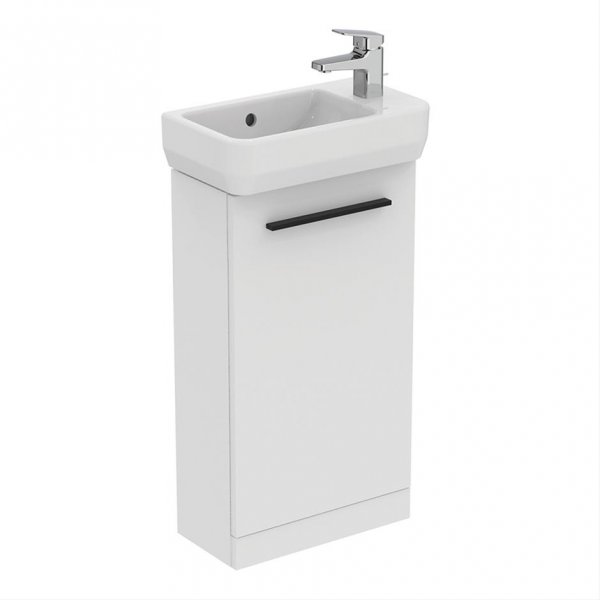 Ideal Standard i.life S Floorstanding 41cm 1 Door Matt White Guest Washbasin Unit