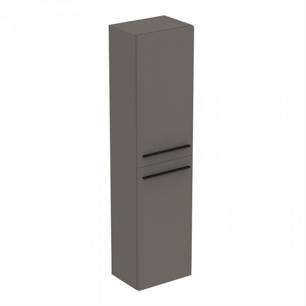 Ideal Standard i.life A 2 Door Tall Column Unit in Matt Quartz Grey