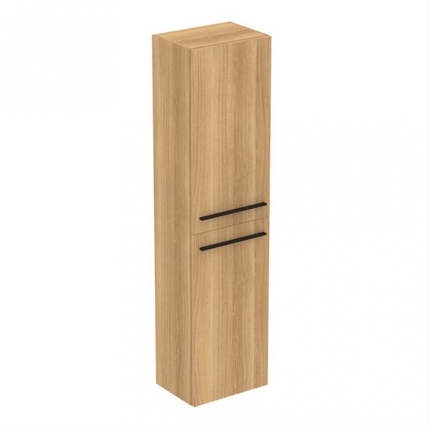 Ideal Standard i.life A 2 Door Tall Column Unit in Natural Oak