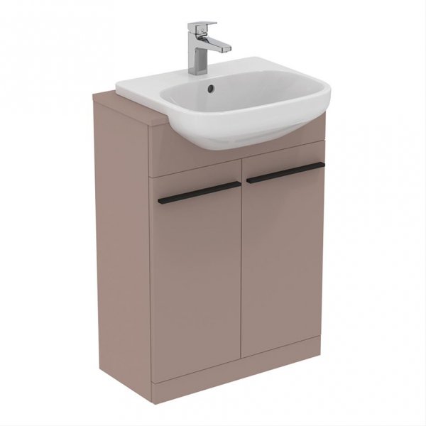 Ideal Standard i.life A 60cm Semi-Countertop Matt Greige Washbasin Unit