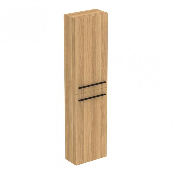 Ideal Standard i.life S 2 Door Compact Tall Column Unit in Natural Oak