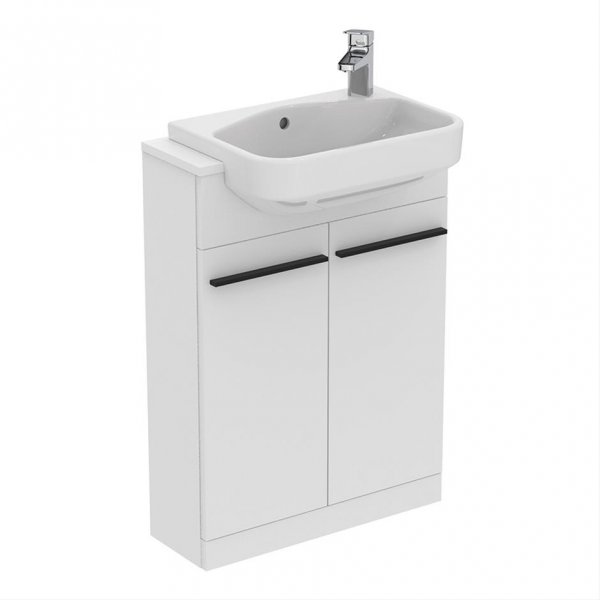 Ideal Standard i.life S 60cm Compact Semi-Countertop Matt White Washbasin Unit