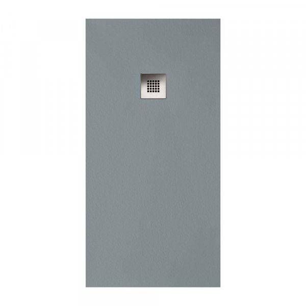 Sommer Essenza 1000 x 800mm Grey Slate Shower Tray - Central Waste