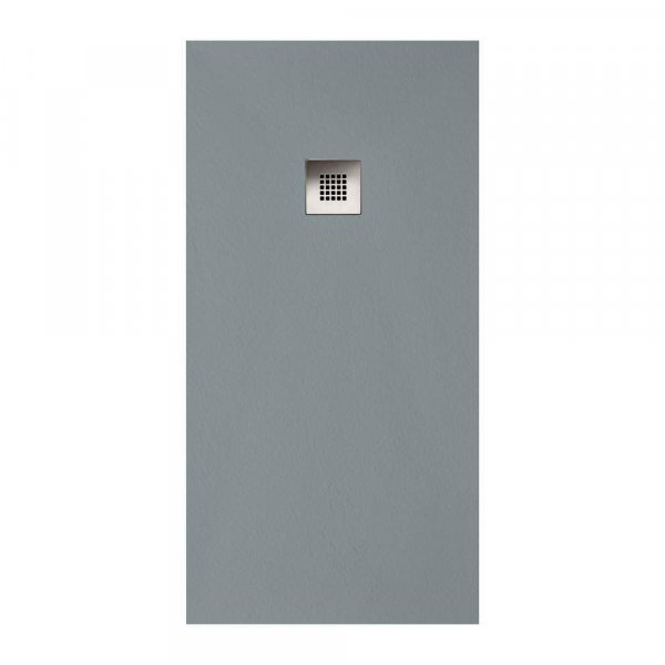 Sommer Essenza 1600 x 1000mm Grey Slate Shower Tray - Offset Waste