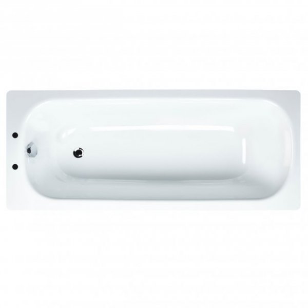 Essential Steel 1600 x 700mm Bath with Grips & Anti Slip