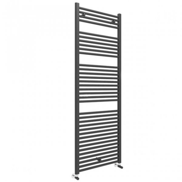 Essential Straight Matt Black 1703 x 600mm Towel Warmer