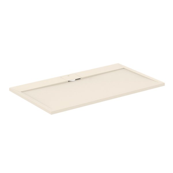 Ideal Standard i.life Ultra Flat S 1400 x 800mm Rectangular Shower Tray with Waste - Sand
