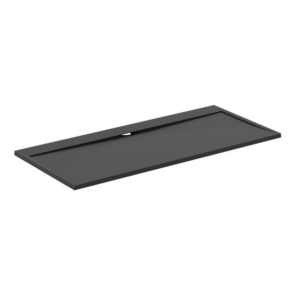 Ideal Standard i.life Ultra Flat S 2000 x 900mm Rectangular Shower Tray with Waste - Jet Black