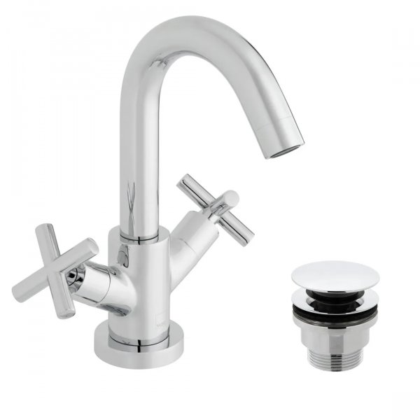 Vado Elements Mono Basin Mixer with Click Clac Waste