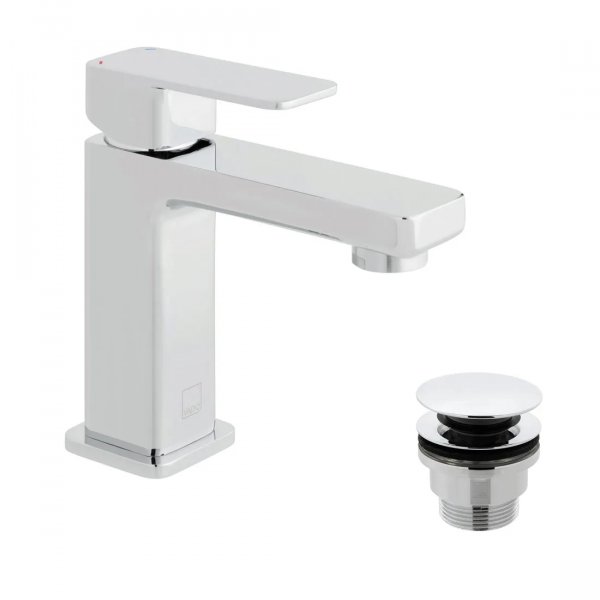 Vado Phase Mini Mono Basin Mixer with Clic-Clac Waste