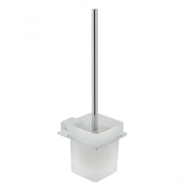 Vado Phase Toilet Brush and Frosted Glass Holder