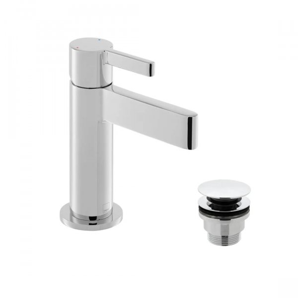 Vado Edit Chrome Mini Mono Basin Mixer with Universal Waste