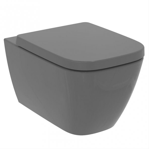 Ideal Standard i.life B Gloss Grey Wall Hung Toilet