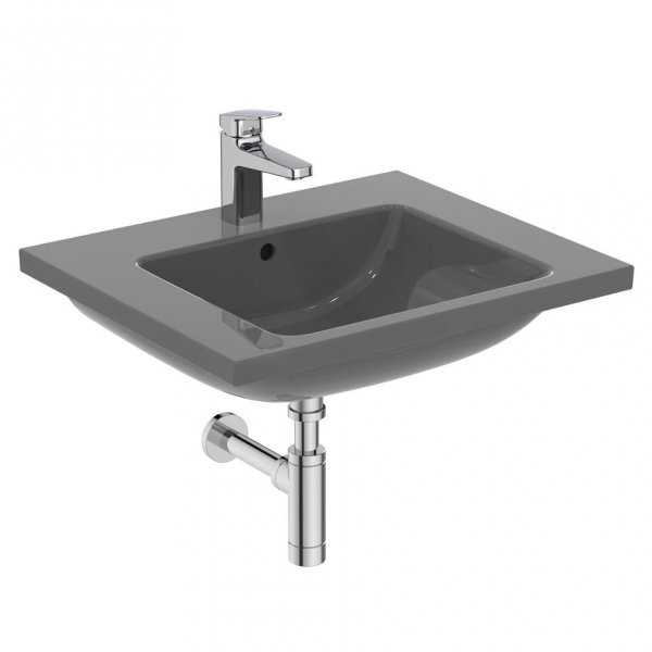 Ideal Standard i.life B 610mm 1 Tap Hole Gloss Grey Vanity Basin