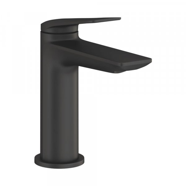 Britton Bathrooms Greenwich Monobloc Matt Black Basin Mixer - Stock Clearance