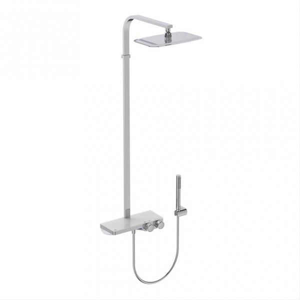 Ideal Standard Ceratherm S200 Exposed Thermostatic Square Shelf Shower Pack