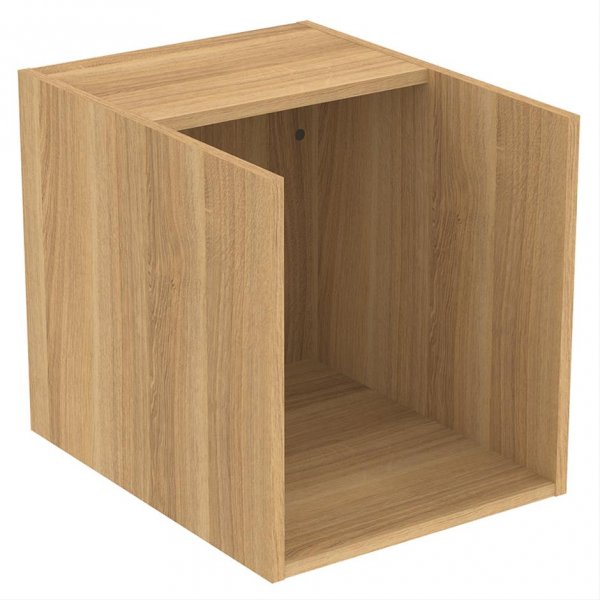 Ideal Standard i.life B Natural Oak Side Unit for Vessel Basins with 1 Shelf