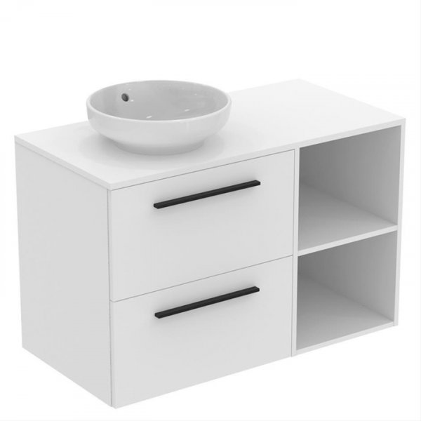 Ideal Standard i.life B 400mm Vessel Basin & 1000mm Furniture Units with 2 Shelves