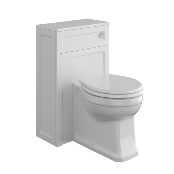 Harrogate Arctic White 500mm Back to Wall Toilet Unit