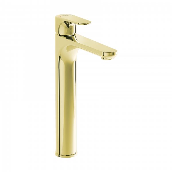 Vitra Root Tall Basin Mixer for Bowls - Gold