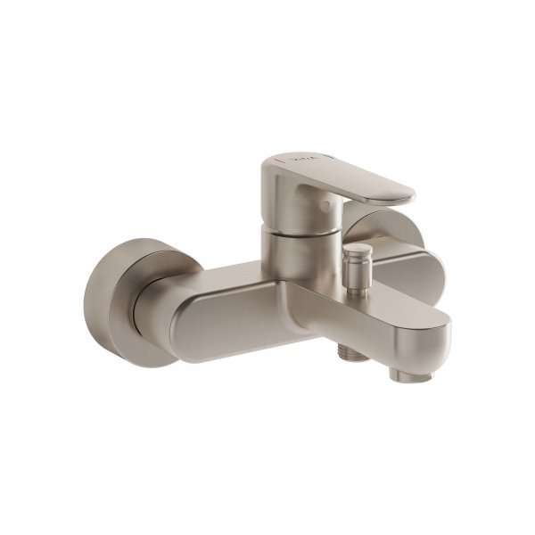 Vitra Root Round Bath Mixer - Brushed Nickel