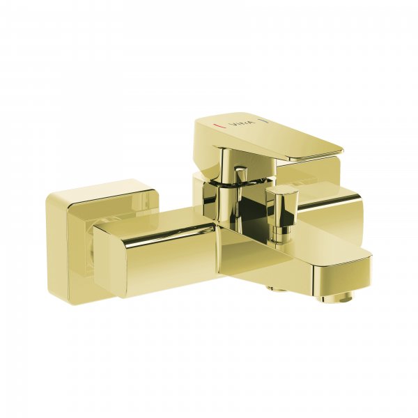 Vitra Root Square Bath Mixer - Gold