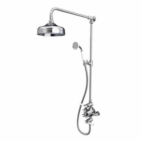Tavistock Lansdown Dual Function Shower System with Overhead Shower & Handset Chrome
