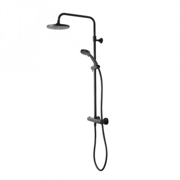 Tavistock Merit Dual Function Diverter Bar Valve Shower System - Black