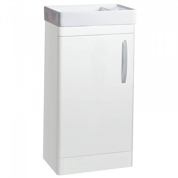 Tavistock Compass 450mm Cloakroom Unit and Basin - Gloss White