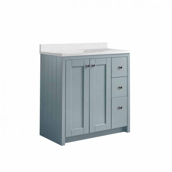 Tavistock Lansdown Mineral Blue 800mm Underslung Unit & Basin