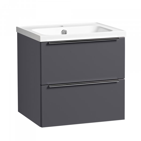 Tavistock Cadence 500mm Wall Mounted Vanity Unit - Storm Grey