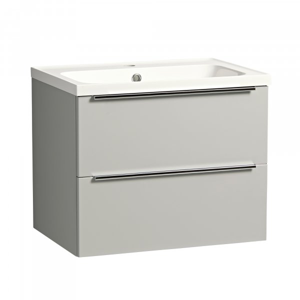 Tavistock Cadence 600mm Wall Mounted Vanity Unit - Gloss Light Grey